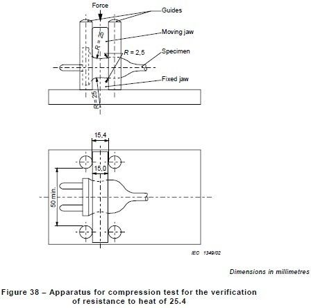 Iec60884-1 πρόταση 24,19 σχήμα 38 μηχανή δοκιμής συμπίεσης αντίστασης θερμότητας