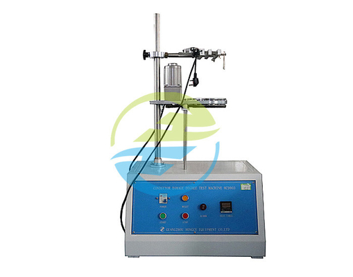 Καλή τιμή Δοκιμαστικός ρυθμός10±2 RPM Οδηγός εξοπλισμού Σιδηροδρομική δομή Μοναδικός σταθμός εργασίας Διοδηγός Δοκιμαστική συσκευή βαθμού ζημίας σε απευθείας σύνδεση