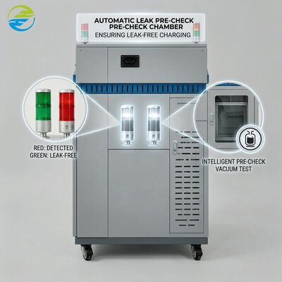 Ποιότητα Refrigerant Filling Equipment Delivering Auto Leak Pre-Check for Charging Precision εργοστάσιο